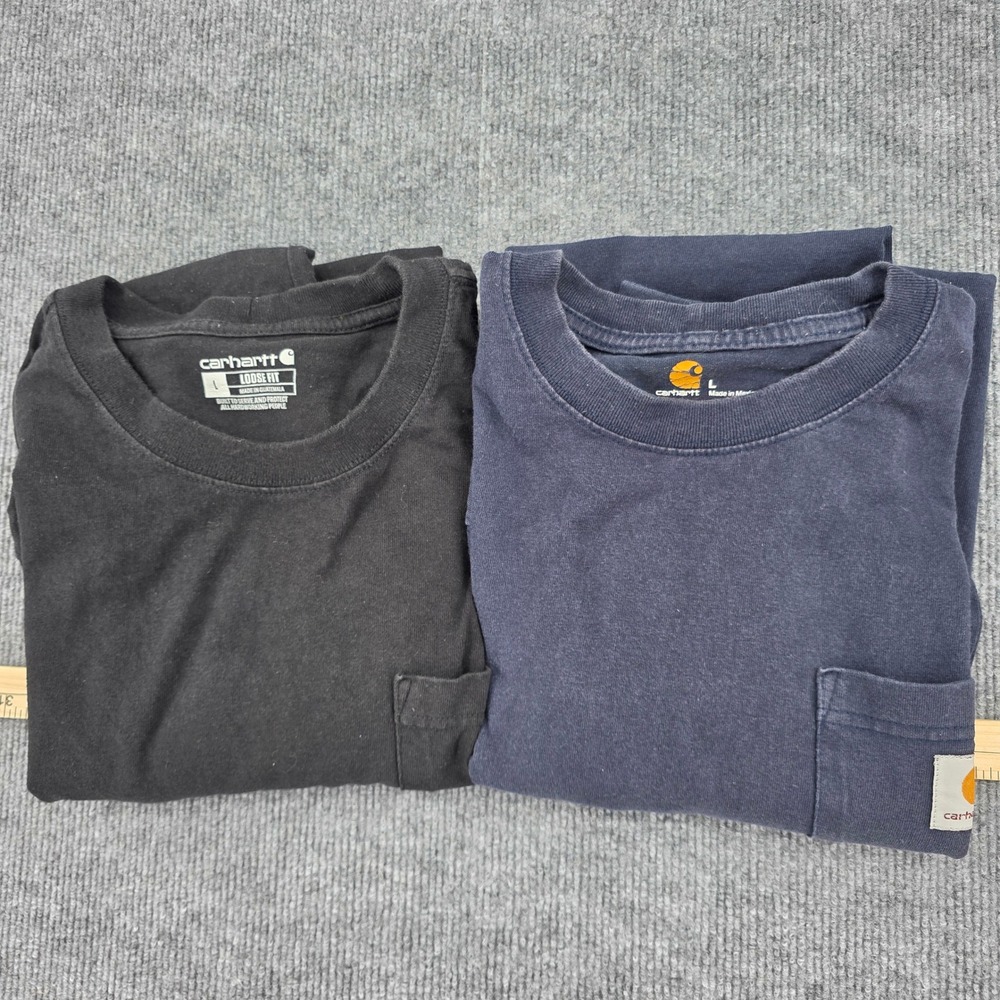 Carhartt Mens Loose Fit Long Sleeve Pocket T-Shirt Black Large TK6023-M 106023